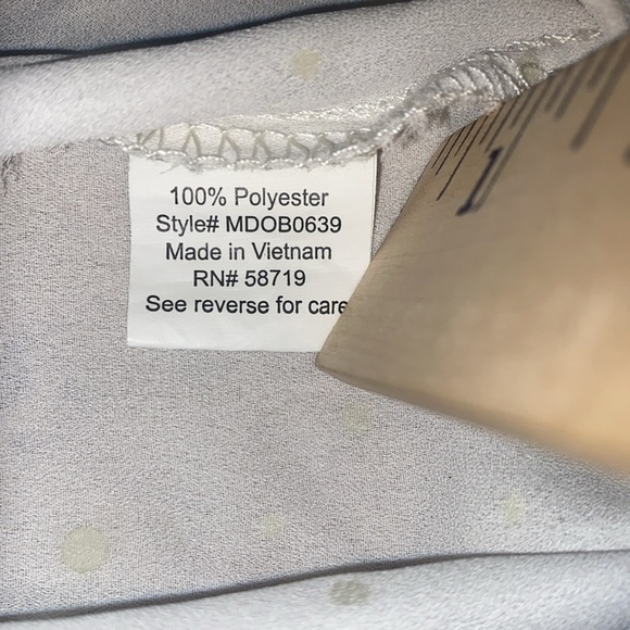 🆕 Coral Bay White Blouse with Gold polkadot blouse - Picture 5 of 11